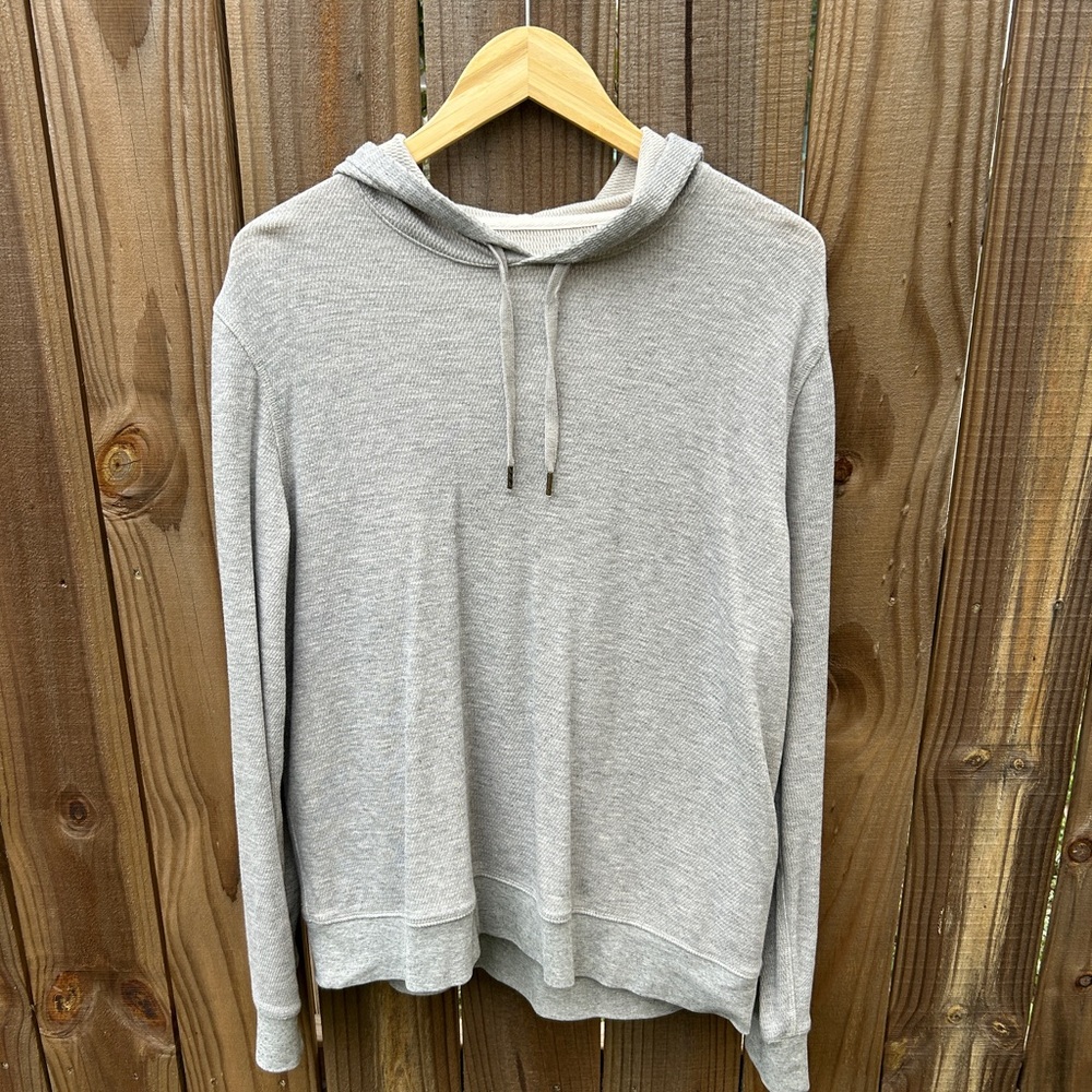 Billy Reid Light Gray Men's Hoodie in Size Medium